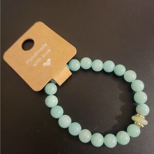 Handmade Aqua Beaded Bracelet (2 for $12)